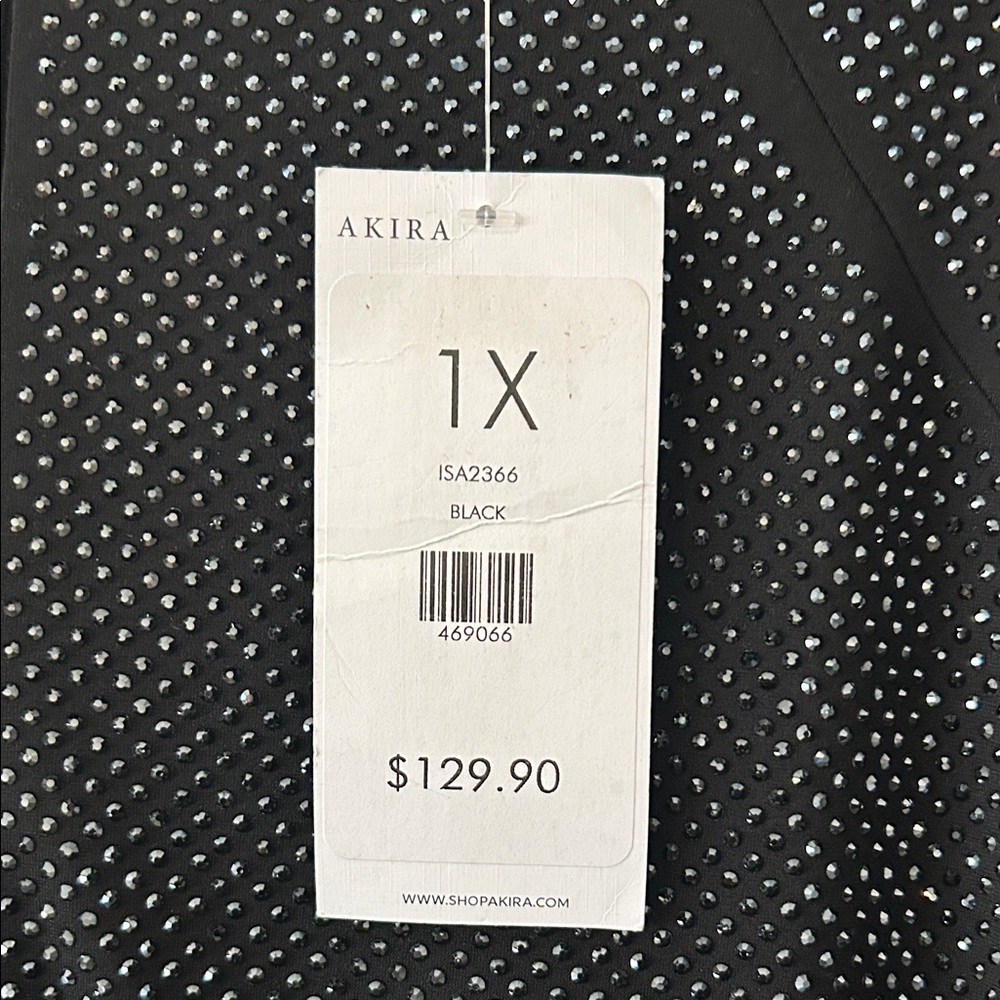 Akira Black Sequin Long Sleeve Jumpsuit size 1x - Picture 3 of 7